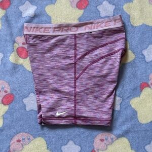 Nike Pro Heathered Pink Shorts